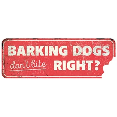 Afbeelding van D&amp;d Home Waakbord Hond Waarschuwingsbord General 3 En 40x13x0,3cm Rood 1st