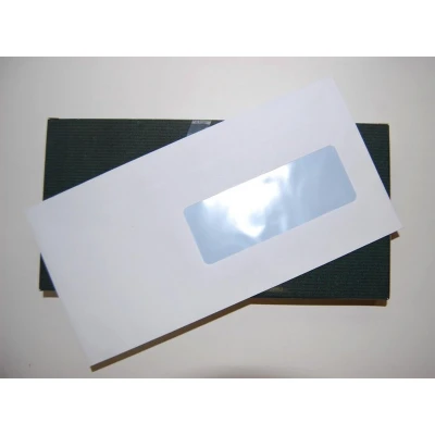 Afbeelding van Gallery enveloppen ft 114 x 229 mm, met venster rechts, stripsluiting, pak van 50 stuks