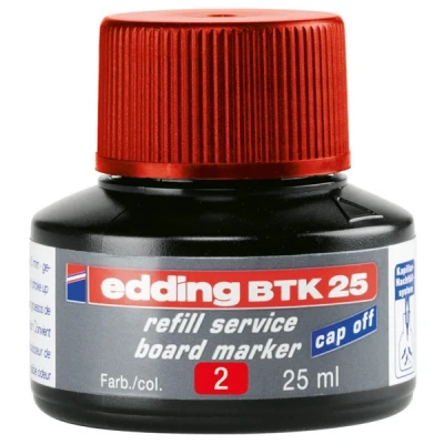 Image de edding recharge d&#039;encre BTK 25, rouge, contenu: 25 ml