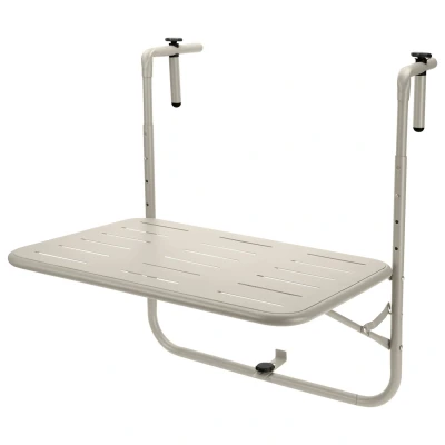 Afbeelding van Balkontafel Gardalux 60 x 43 cm (Inklapbaar, Beige)