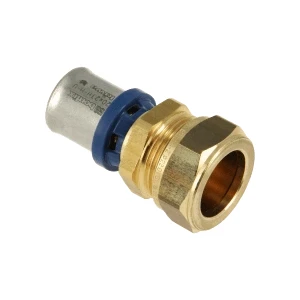 Afbeelding van Bonfix Alu pers fittingen Rechte verloop koppeling 20x15