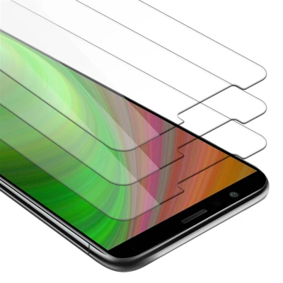 Afbeelding van Cadorabo 3x Screenprotector geschikt voor Honor 7X Beschermende Pantser Film in KRISTALHELDER Getemperd (Tempered) Display beschermend glas 9H hardheid met 3D Touch
