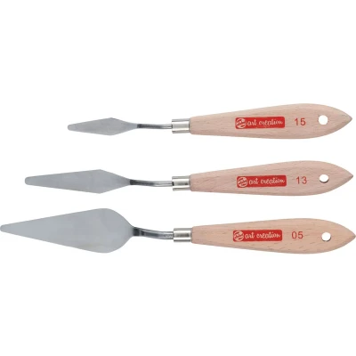 Afbeelding van Talens Art Creation schildersmes, set met 3 stuks schildersmes