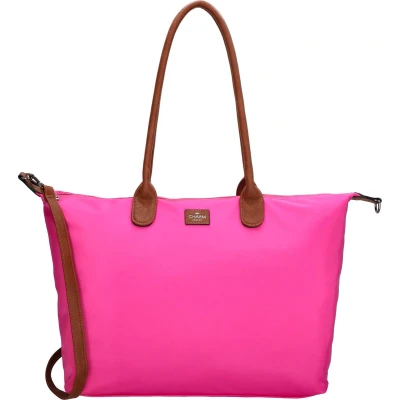 Afbeelding van Charm London Buckingham Schoudertas 15,6 inch Shopper Laptoptas Werktas A4 Praktisch Fuchsia