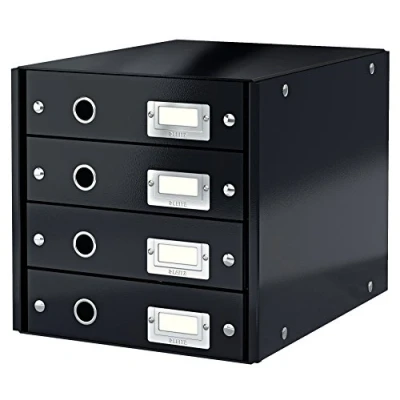 Afbeelding van Leitz Archiefblok, 4 laden, A4, Click &amp; Store, 60490095, zwart