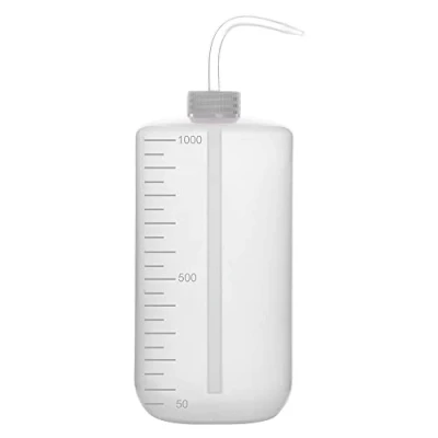 Afbeelding van Labasics Plastic chemische wasfles voor veiligheidslaboratorium, lage dichtheid polyethyleen met smalle opening, 1000 ml