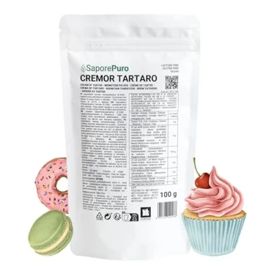 Image de Saporepuro Crème de tartre 100 gr levure naturelle en poudre sans gluten