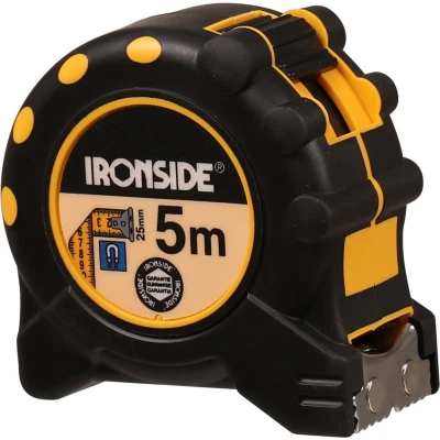 Afbeelding van Ironside Rolbandmaat rubber ABS magnetisch 5 meter x 25mm