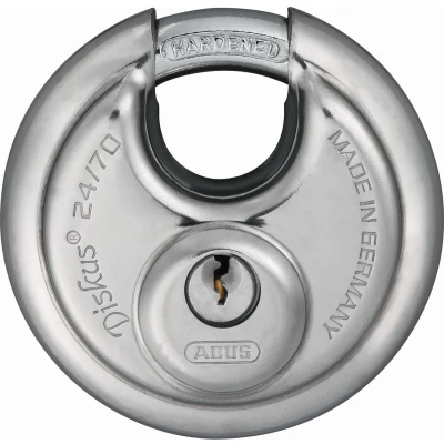 Afbeelding van Abus 24/70 RVS discushangslot verschillend sluitend 70 mm