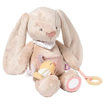 Afbeelding van Nattou Activiteiten Knuffel Baby 40cm Konijn Alice en Pomme Poederroze
