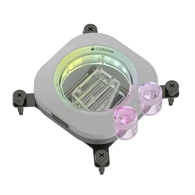 Image de Water Cooling CORSAIR iCUE LINK XC7 RGB ELITE pour socket Intel 1700 et AMD AM4/AM5 Blanc