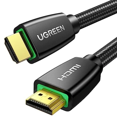 Afbeelding van UGREEN HDMI kabel 2.0 4K, Ultra HD, hoge snelheid via ethernet, gevlochten nylon, ondersteunt 3D HDR audio return; compatibel: PS3/PS4/PS5, Blu Ray speler, Xbox 360, PC, tv versterker, scherm (5M)