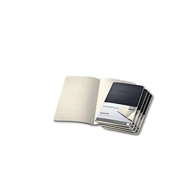 Afbeelding van SIGEL Conceptum CO865 Notitieboek, A6, 64 pagina&#039;s, gelinieerd, 5 stuks, zwart