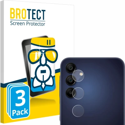 Afbeelding van BROTECT Screenprotector voor Samsung Galaxy A15 5G (ALLEEN Camera Lens) Folie Beschermfolie Beschermglas transparant (3 Stuks)