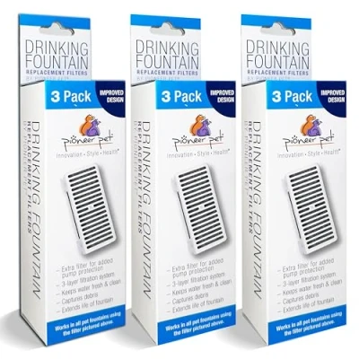 Afbeelding van Pioneer Pet Set van 3 T vormige filters voor voedselstation + water en Serene Preminum waterfontein (9 filters)