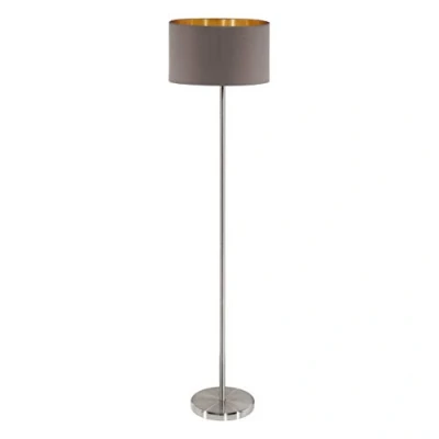 Afbeelding van EGLO Maserlo Vloerlamp E27 151 cm Grijs/Cappucino/Goud