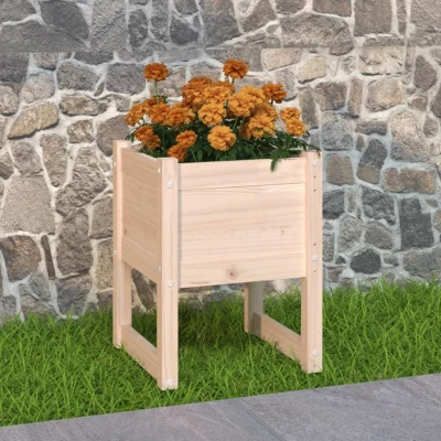 Afbeelding van Plantenbak 40x40x52,5 cm massief grenenhout