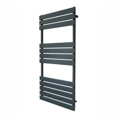 Afbeelding van Monster Shop Platte Paneel Handdoekradiator 1200mm x 600mm Badkamer Verwarmde Rail Grijs