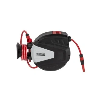 Afbeelding van Wandslangenbox Kreator 15 meter (Incl. koppelstukken en tuinspuit, 2 aanvoerslang)