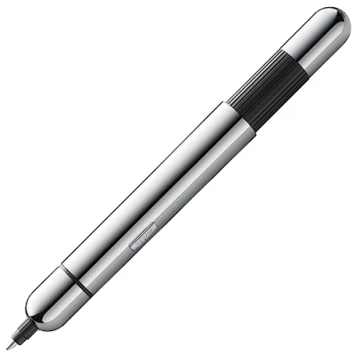 Afbeelding van LAMY pico balpen 289 innovatieve bal van metaal in de kleur chroom met drukmechanisme grote vulling lijnbreedte M