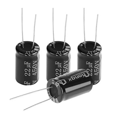Afbeelding van 20 stuks 22uF 450V elektrolytische condensator set lange vertraging axiale gepolariseerde condensatoren