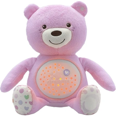 Afbeelding van Chicco First Dreams Knuffel Beer Projector Roze
