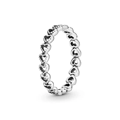 Afbeelding van Pandora ring hart 925 Sterling zilver 190980, zilver, Geen edelsteen