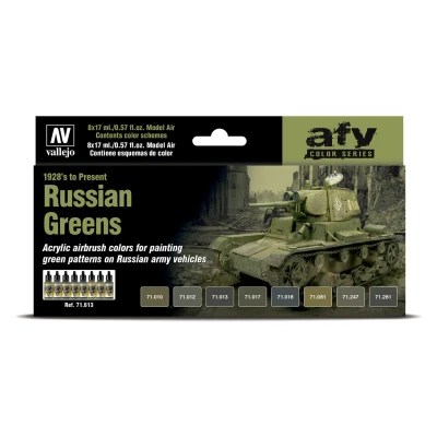 Afbeelding van Model Air AFV Series Russian Greens 8 kleuren 17ml 71613 (1928 tot nu)
