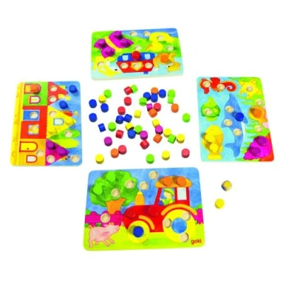 Image de Goki 2041405 formes à trier et empiler couleur jeu de cube