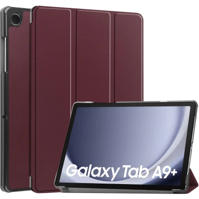 Afbeelding van imoshion Tablet Hoes Geschikt voor Samsung Galaxy Tab A9 Plus Trifold Bookcase Donkerrood /Bordeaux