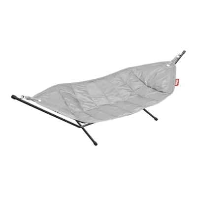 Afbeelding van Fatboy® Headdemock XXL dubbele Hangmat voor 2 personen/plaatsen met standaard lichtgrijs geschikt buiten tuin en terras 270 x 138 cm