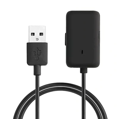 Afbeelding van kwmobile USB oplaadkabel geschikt voor AfterShokz Xtrainerz AS700 kabel Laadkabel smartwatch in zwart