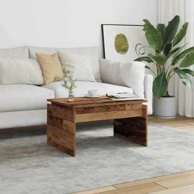 Afbeelding van vidaXL Salontafel 68x50x38 cm bewerkt hout oud houtkleurig