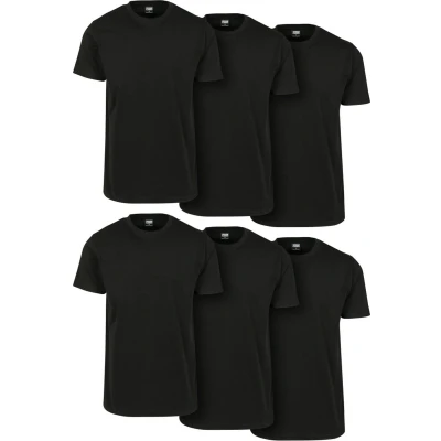 Afbeelding van Urban Classics TEE 6PACK Tshirt basic, Heren, Maat: Large, Black