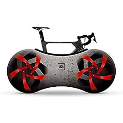 Afbeelding van Velo Sock Indoor With Snaps Indoor, ideaal voor 26&quot; 29&quot; fietsen, 3D stretch, wasbaar in de machine, Firebird, Past op 99% van volwassen fietsen