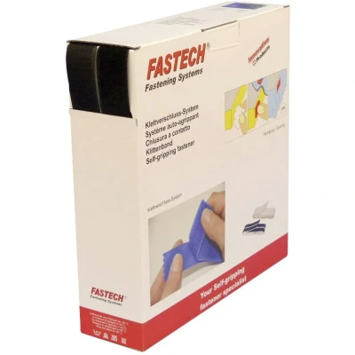 Afbeelding van FASTECH® B30 STD HL999925 Klittenband Om op te naaien Haak en lusdeel (l x b) 25 m 30 mm Zwart