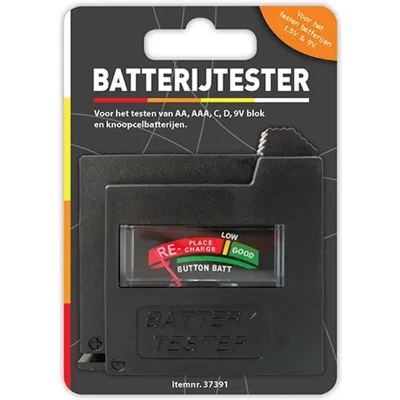 Afbeelding van Batterij tester AAA/AA/C/D/9V+KN