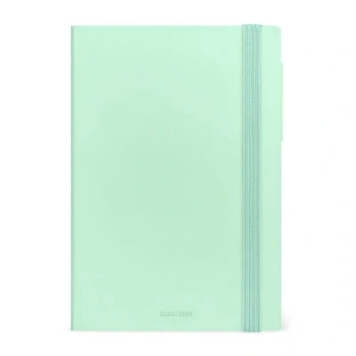 Afbeelding van LEGAMI AGENDA 2025 2026 16mnd WEEK OP 2 VERTICAAL HARDCOVER PASTEL MINT