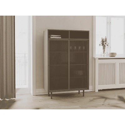 Afbeelding van Sadie wandkast 140 cm olijfgroen