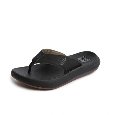 Afbeelding van Reef Swellsole Cruiser Teensandalen black/grey, Heren, Maat: 45, Black/grey Hoogwaardig imitatieleer