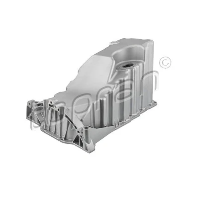 Afbeelding van TOPRAN 118 124 Carterpan Met olieaftapschroef afdichtring, gat voor oliestandsensor, Zonder oliekuipafdichting, sensor Aluminium