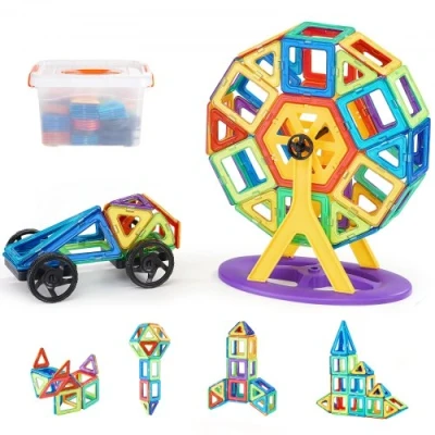 Image de VEVOR Tuiles magnétiques blocs de construction pour enfants 123 PCS