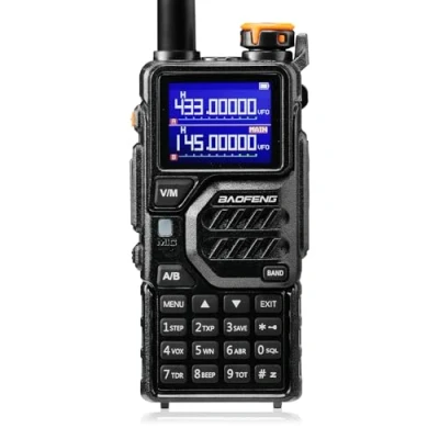 Afbeelding van BAOFENG K5PLUS Lange afstand tri band amateurradio, UHF VHF 1,25 m draagbare bidirectionele radio 10W power met luchtband, 2500 mAh batterij, 999 kanalen, frequentiekopie, jamming