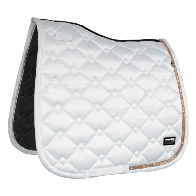 Image de Fair Play Tapis de Selle Azuryt Ceramic Rosegold Dressage Blanc Full