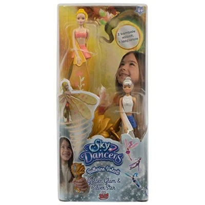 Afbeelding van Grandi Giochi Sky Dancers Vliegende Ballerina&#039;s, Pack met twee poppen, een basis en launcher, SKD00006