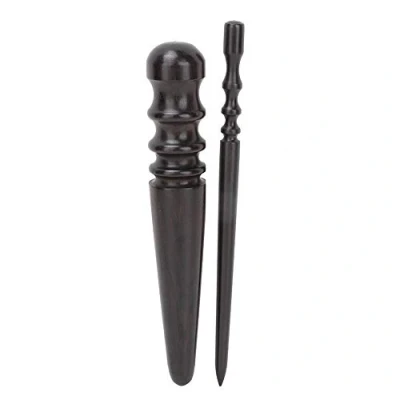 Afbeelding van 2 stks Lederen Brunner, Leer Hout Edge Craft Slicker, Gepolijst Bruneur Staven Handwerk Tool DIY