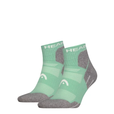 Afbeelding van HEAD 2P quartersokken hiking groen &amp; grijs 39 42
