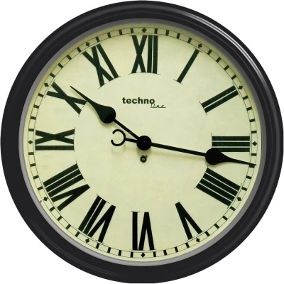 Afbeelding van Techno Line WT 7050 Wandklok Kwarts 50 cm x 13 Zwart