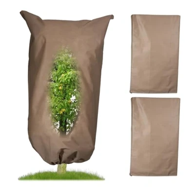 Afbeelding van Relaxdays beschermhoes voor planten set van 3 vorstbescherming planthoes vlies XL