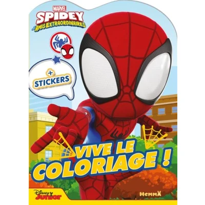 Image de Marvel Spidey et ses amis extraordinaires Vive le coloriage ! (Spidey, Ghost Spider, Spin) + stickers